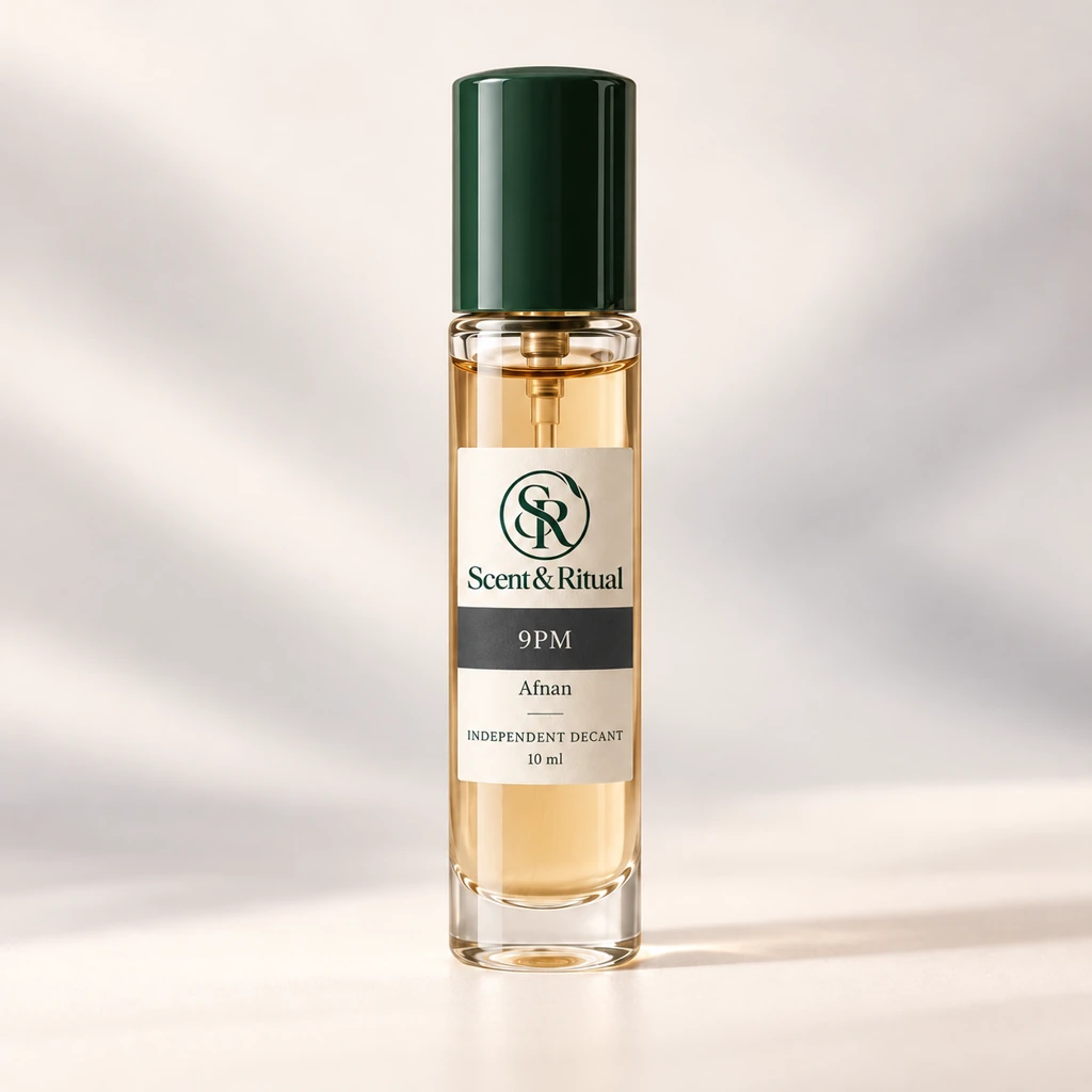Afnan 9PM — S&R Decant — concept packaging mockup